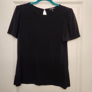 Black Short Sleeve Women's Top